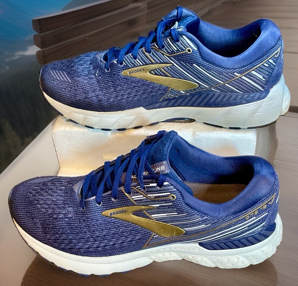 Brooks Adrenaline GTS 19 Mens Size 11 D Blue Running Shoes Sneakers 1102941D439